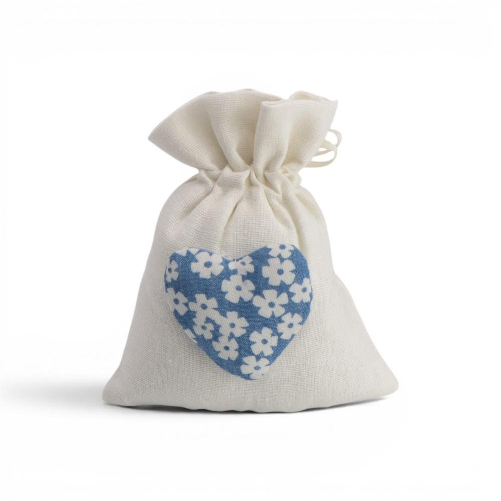 SACCHETTO CCUORE JEANS FIORI
